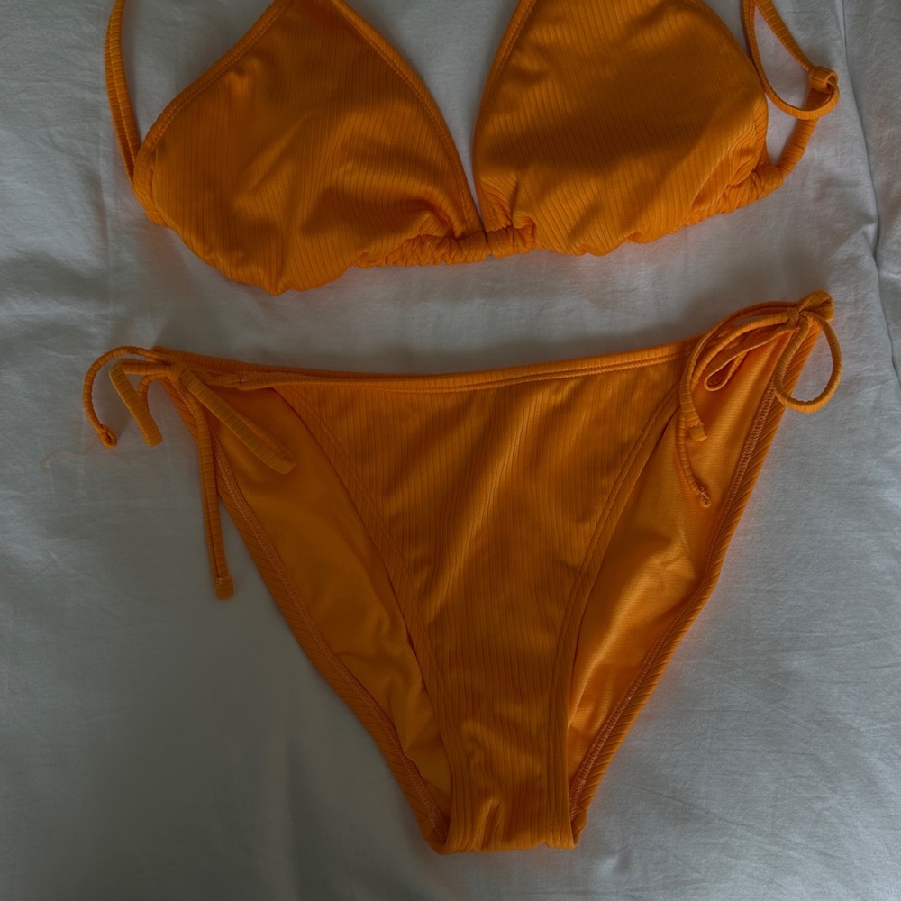 Wild Fable Bright Orange Bikini Top